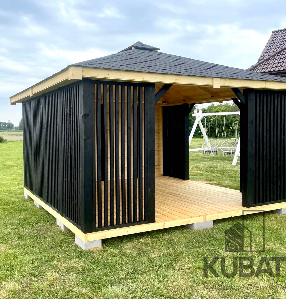 altana z lamelami nowoczesna