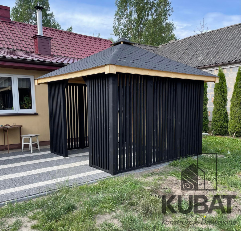 altana z lamelami 3x3 nowoczesna