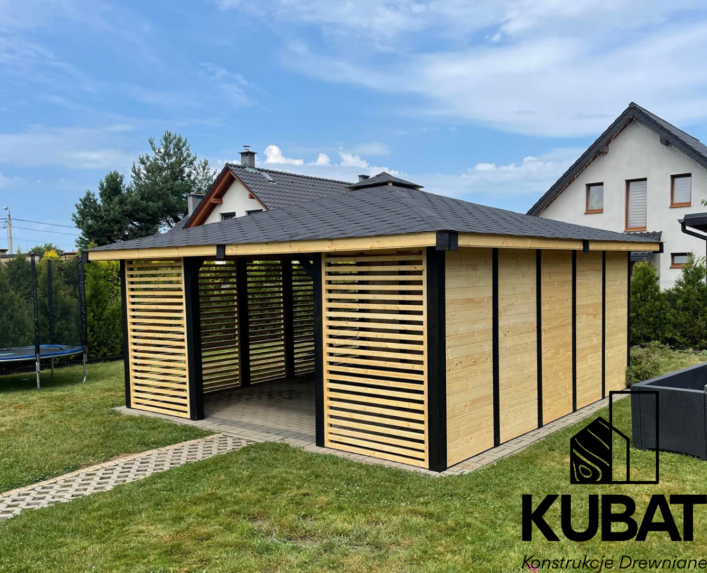 Altana Nowoczesna z drewna