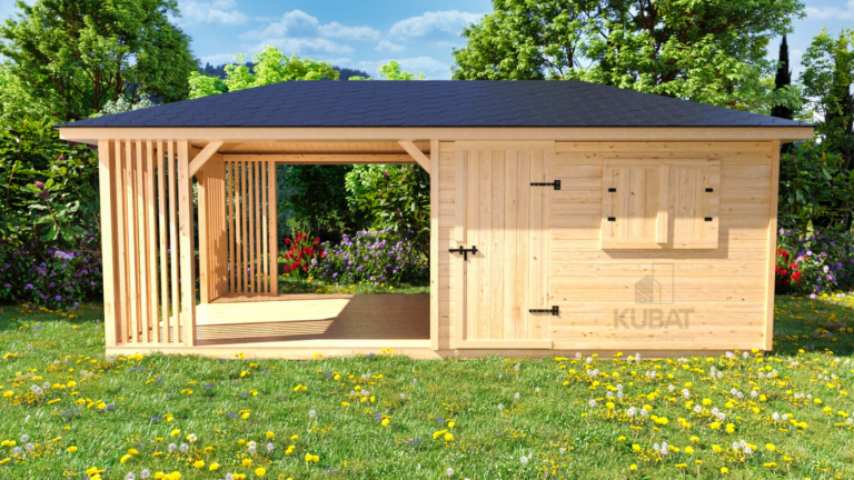 domek narzedziowy z altana 3x6