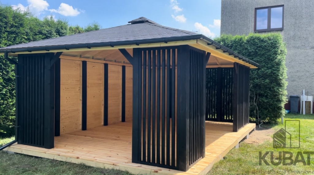 Nowoczesna altanka 4x6 altana drewniana altanki