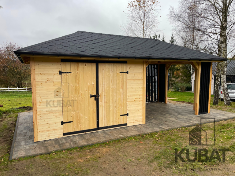 domek drewniany z altana 3x6