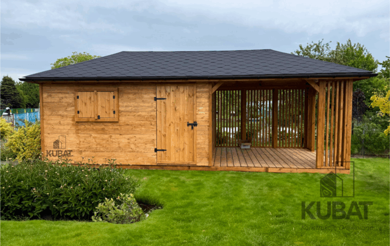 Domek ogrodowy z altana 3x7