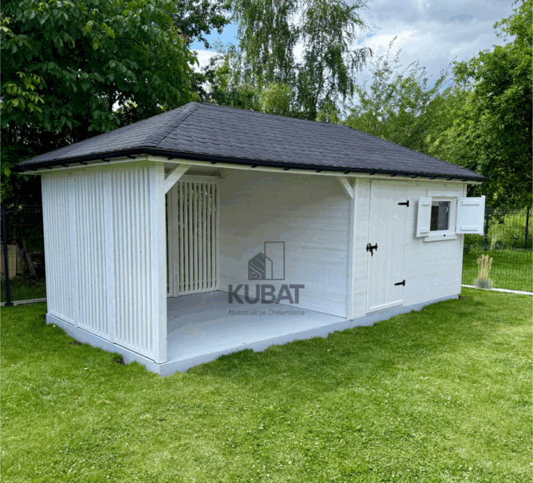 domek z altana biały