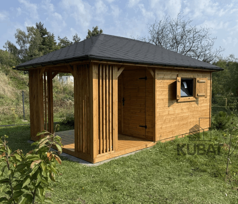 Domek ogrodowy z altana