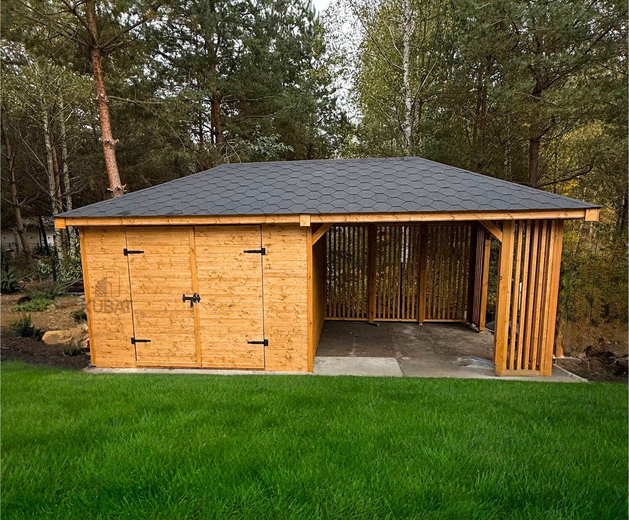 Domek gospodarczy z altana Artur 3x6