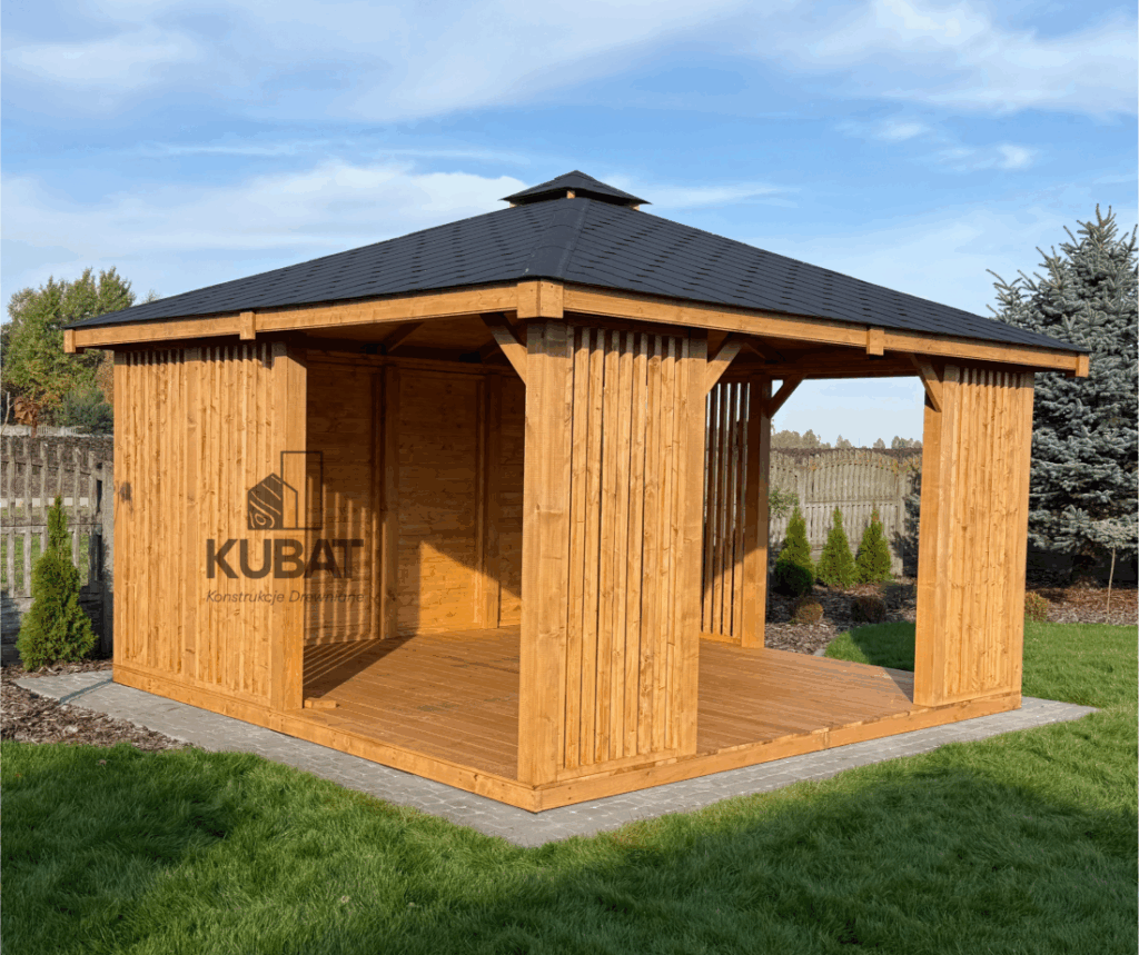Altana drewniana nowoczesna atena
