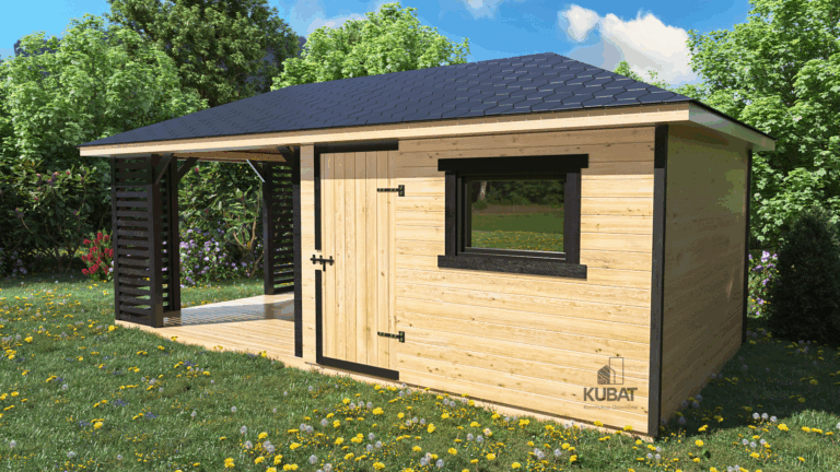 Domek na dzialke rod z altana 3x6