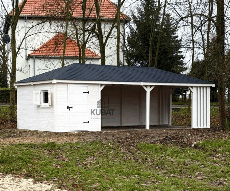 Domek ogrodowy z altana wiata