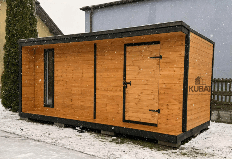 Nowoczesny domek ogrodowy jednospad RIO