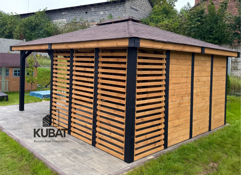 Altana drewniana nowoczesna riwa