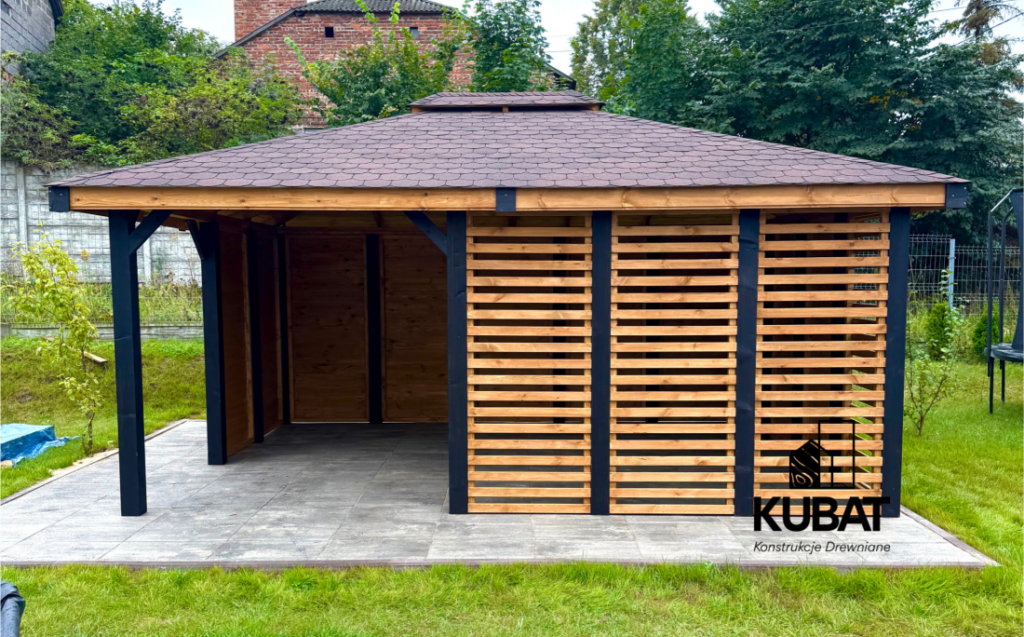 Altana drewniana w nowoczesnym stylu