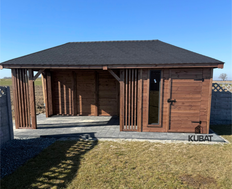 domek ogrodowy palisander 3x6